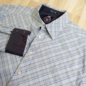 Southbridge Shirt Mens XXL Long Sleeve Button‎ Up Contrast Trim Cotton Blue